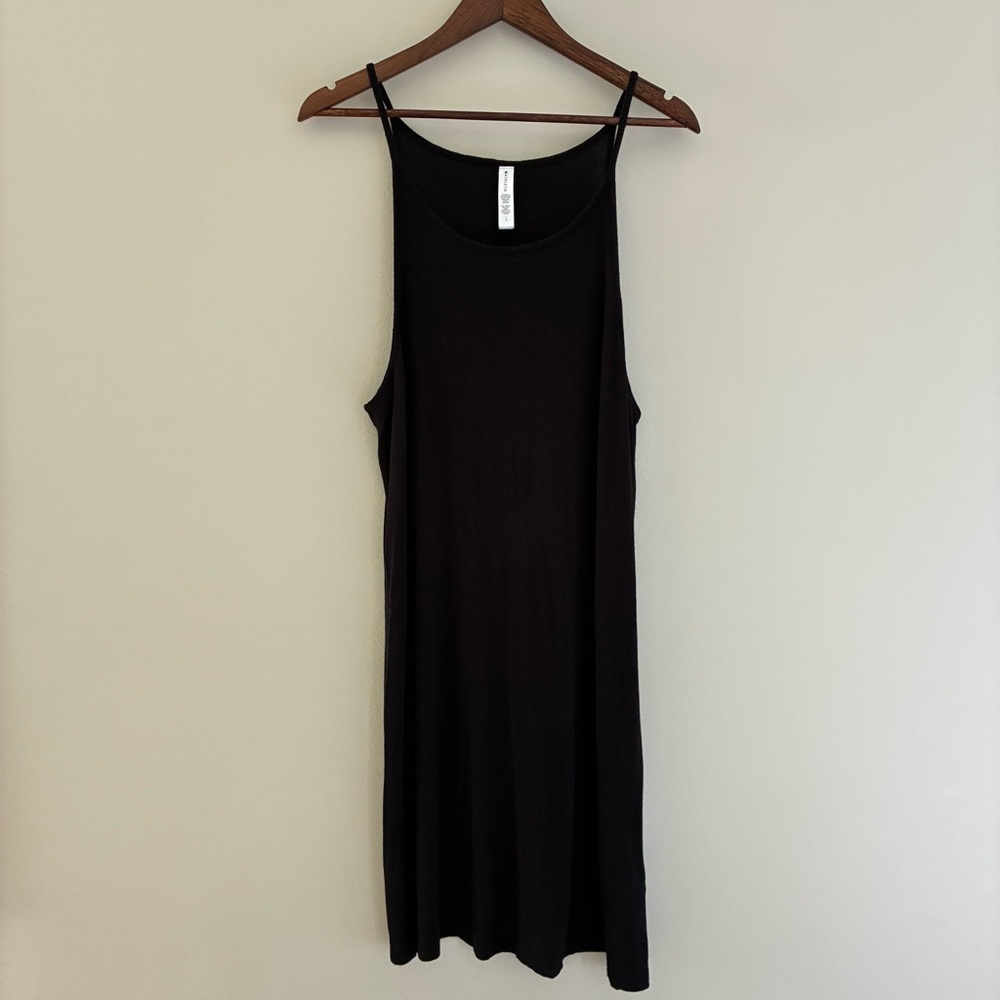 ATHLETA Well Rested Rib Sleep Dress in Black Size L - Picture 2 of 8